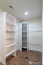Primary walk in closet