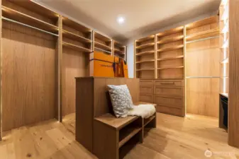 Primary walking closet