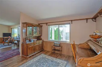 Warm, welcoming dining space for everyday meals and special occasions