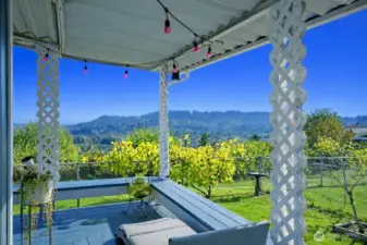 Plenty of space for covered outdoor relaxation.