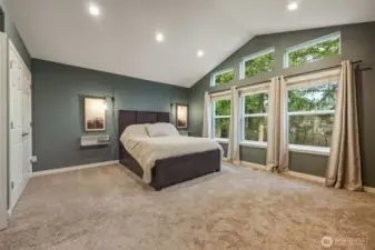 Simple and elegant primary bedroom ensuite on upper level!