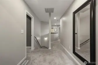 Upper level hallway ... did I mention all the carpet is brand new??  Actually the entire home feels brand new!