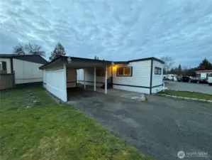 Carport + Driveway parking