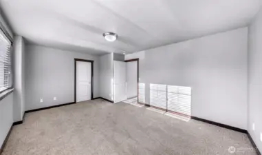 Bedroom 2 with new carpet