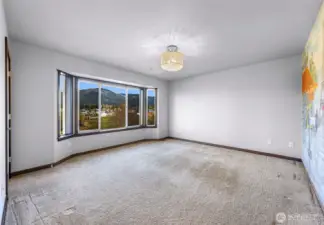 Bedroom 4 facing pond