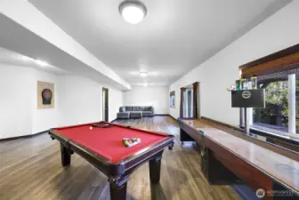 Pool table and shuffle board STAY!