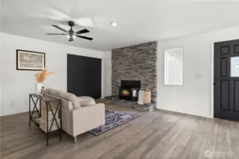 The door on the right leads to the detached shop.