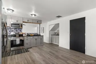 There is a perfect nook for your coffee table tucked away.