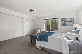 Lots of closet space in the primary bedroom.