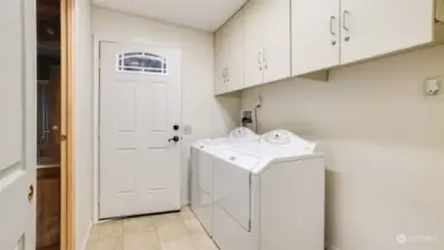 Utility room with lots of storage.