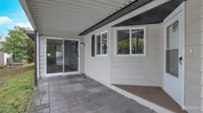 Large covered patio