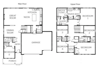 Stafford 3-Car Floorplan