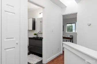 Hallway to 3rd bedroom