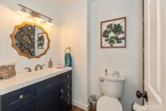 Downstairs powder room