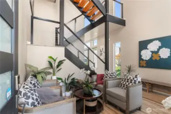 Beautiful entry on the main level.