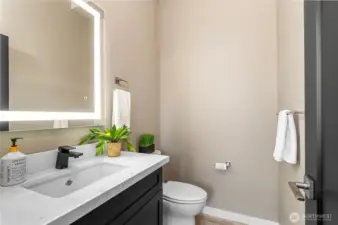 Main level half bath...