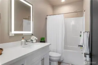 Lower level full bathroom.