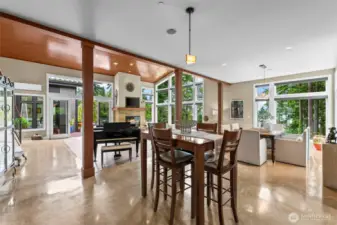 A true open concept with a welcoming, natural rhythm - perfect for entertaining, (or just relaxing)