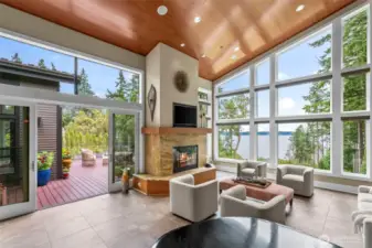 The stage is set for relaxed yet refined living with an artful flow from indoors to out.