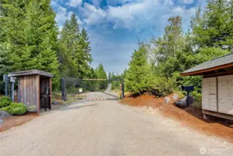 Private, secure entry gate for Ludvick Lake.