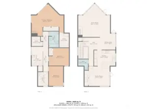 Thoughtfully designed split-level layout featuring a spacious main living area upstairs with an open-flow kitchen, dining, and family room. The lower level hosts the serene primary suite with private office nook, plus two additional bedrooms and full bath—perfect for flexible living and entertaining.