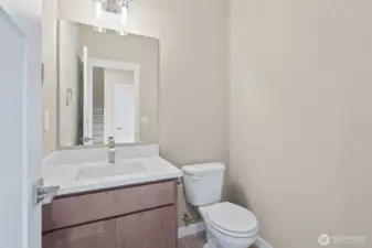 Main  floor powder/ half bath for guests and convenience.