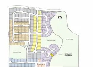 Site map with lot location.