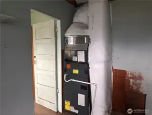 furnace in utility room