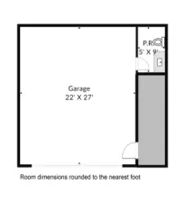 Garage - floor plan