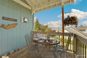 Enjoy the view from the covered front deck.