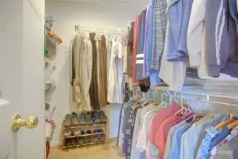 Walk in closet off the primary bedroom.