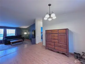 View of Dining space towards Living Room