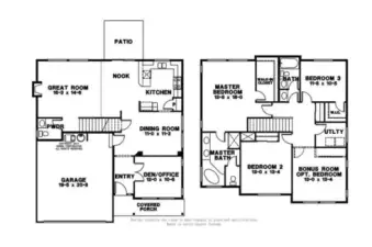 Builder reserves the right to make changes to plans & specifications without notice. Features vary by plan. Buyer to verify square footage.