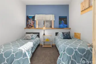 Located on the lower level, this private room can be used for a variety of purposes.