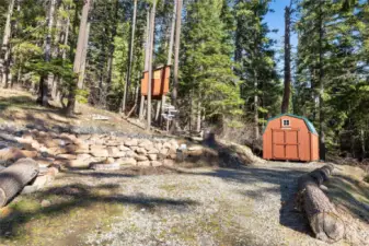10x12 shed for extra storage.