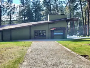 The Ponderosa Community Clubhouse offers residents access to great amenities, including a seasonal pool, playground, and gathering space—all surrounded by the beauty of the forest.