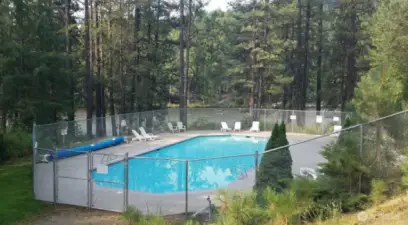 Take a dip with a view! The Ponderosa community pool offers a refreshing forest-side escape, just steps from the river and perfect for sunny summer days.