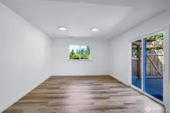 downstairs living area