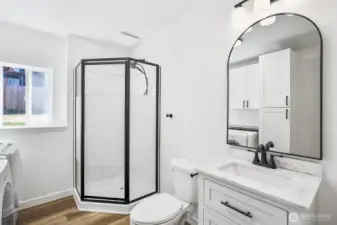 downstairs bathroom / laundry