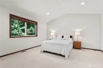 Notice the vaulted ceilings
