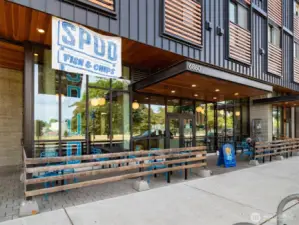 Spud’s Fish & Chips, a Seattle Icon, is a short stroll away from this home, across the street from Green Lake.