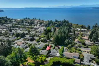 Home is located in Broadview with Puget Sound and Olympic Mountain Views