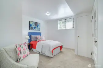 Lower level guest bedroom