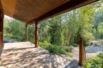 Deck On Little Cabin