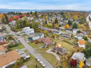 Overall idea of location and lot size - 10,790 sq ft!