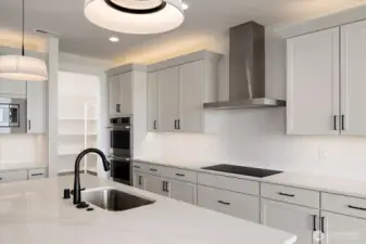 Kitchen with cooktop