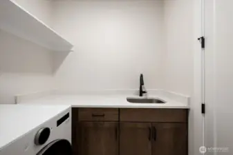Laundry with sink and washer/dryer