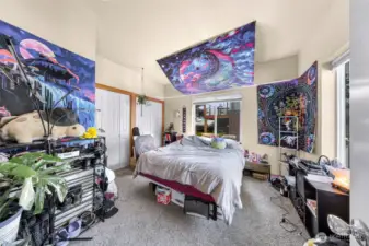 This bedroom is on the main floor of the home.