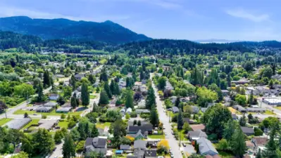 Looking towards the south, you can see Bellingham Bay and Chuckanut Mountain.