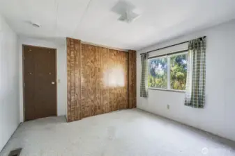 This bedroom also has a nice sized closet.